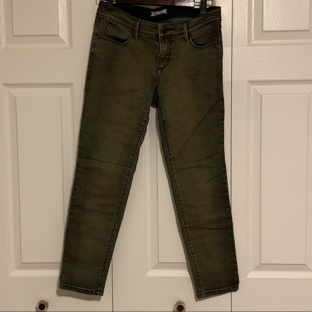 Free People Army Green Denim